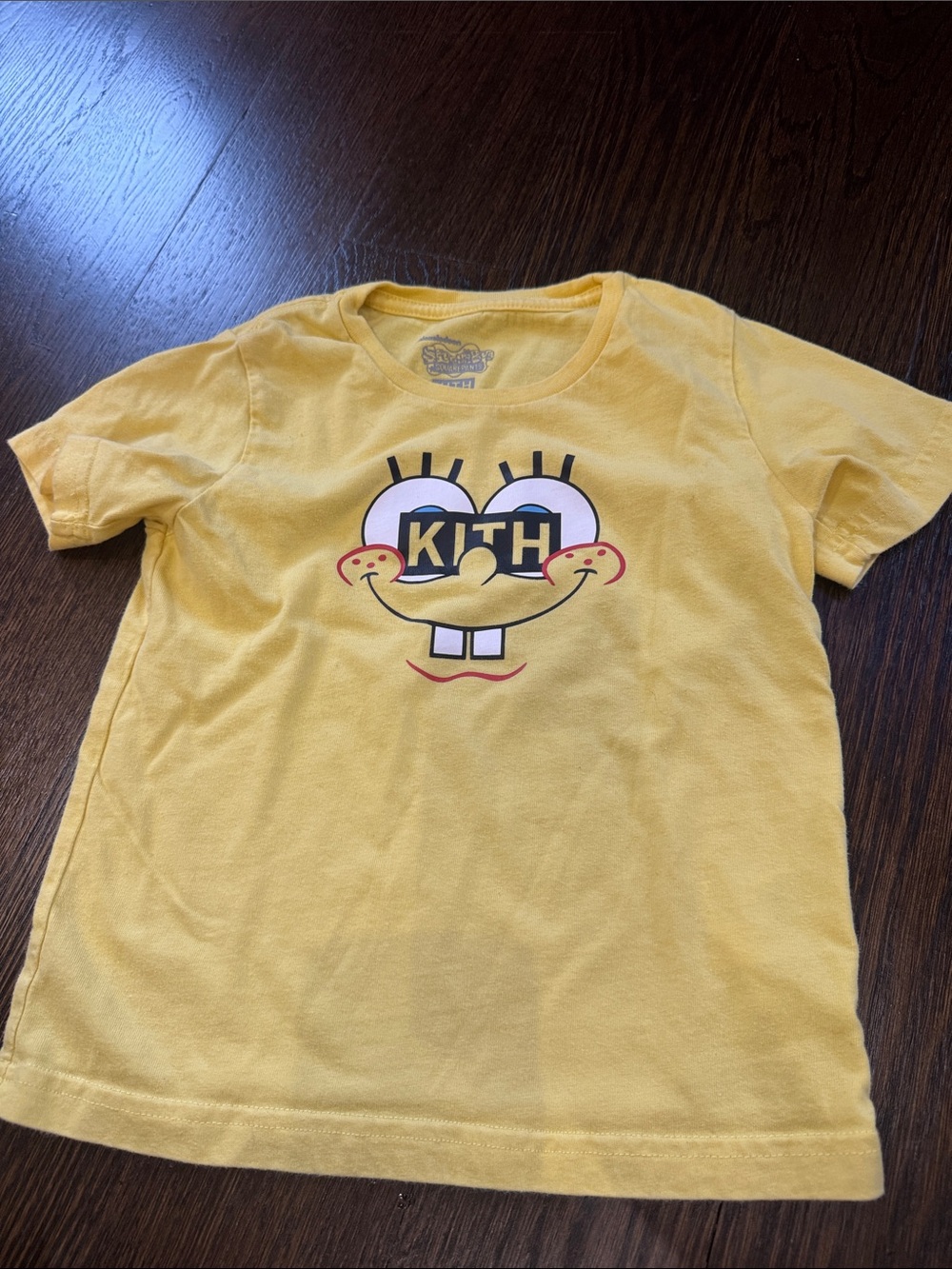 Kith Yellow SpongeBob-Inspired Graphic Kids Tee